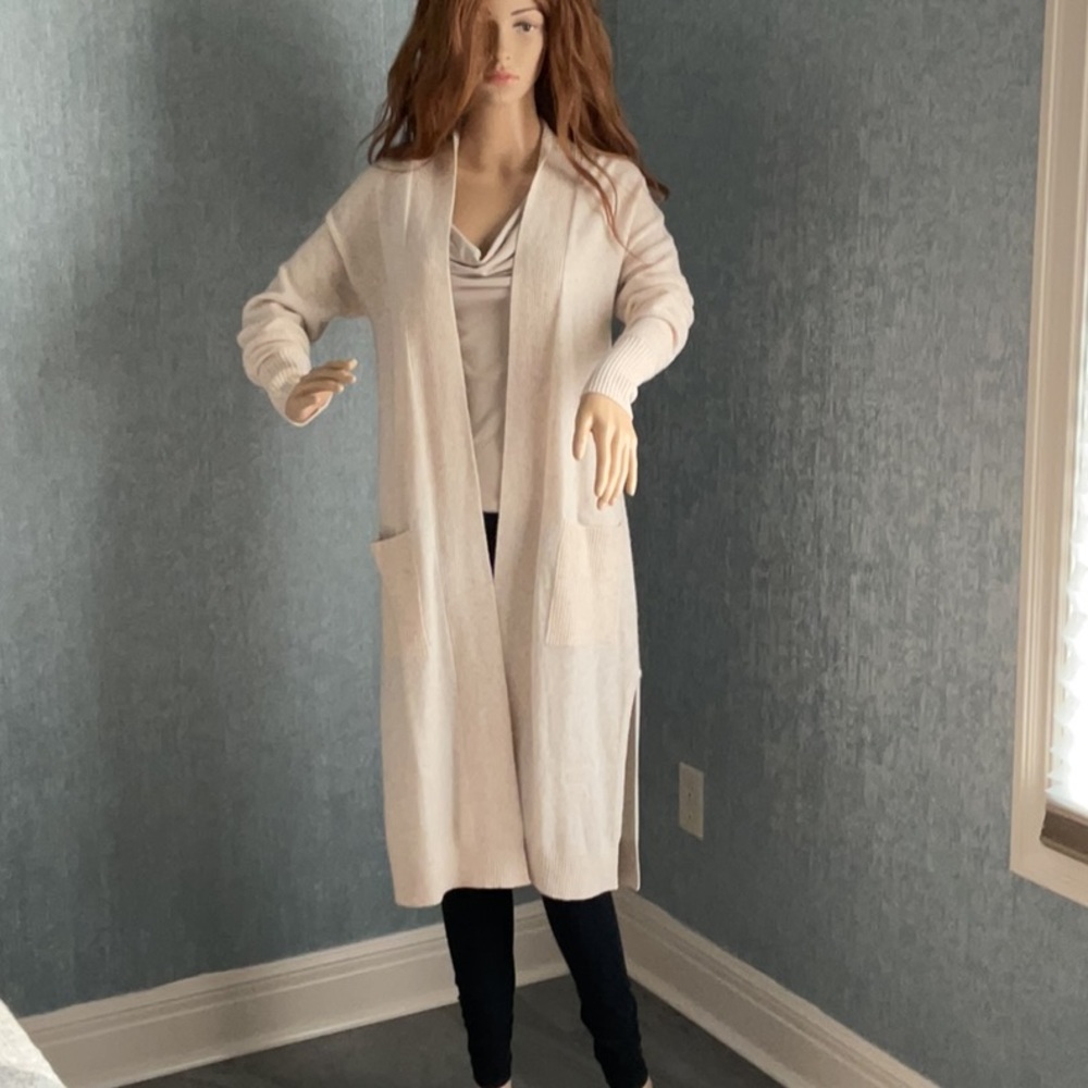 Cashmere by Bloomingdale’s Long Cardigan Sweater with Open Front